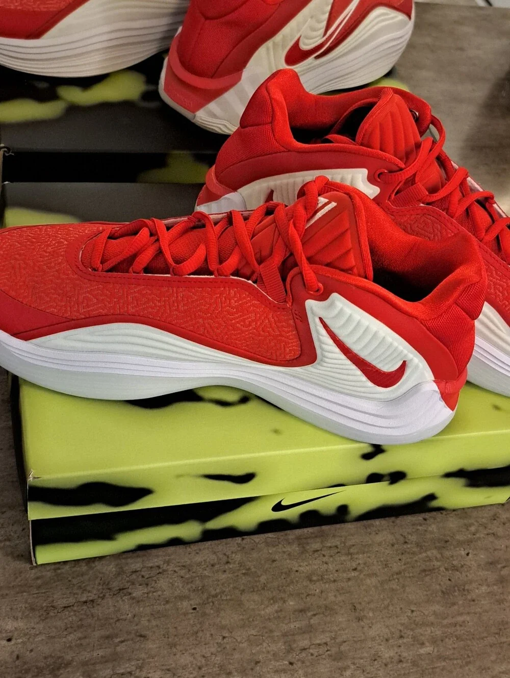 Nike Kids Red High-Top Sneakers